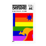 Australian Gay Pride Flag Postage Stamp