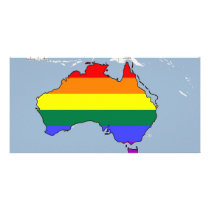 Australian GLBT Pride Customized Photo Card