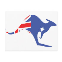 australian kangaroo postcards