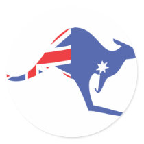 australian kangaroo stickers by Tomaniac australian kangaroo stickers