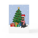 Australian Kelpie and Christmas Tree cards