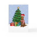 Australian Kelpie and Christmas Tree cards