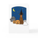 Australian Kelpie Halloween cards
