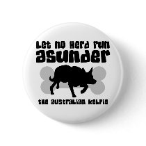 Australian Kelpie Herding Button