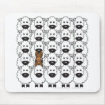Australian Kelpie in the Sheep Mouse Pad