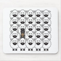 Australian Kelpie in the Sheep Mouse Mat