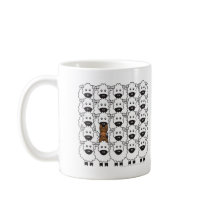 Australian Kelpie in the Sheep Mugs