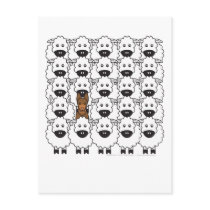 Australian Kelpie in the Sheep postcards by khocker Australian Kelpie in the Sheep postcards