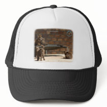 Australian Kelpie with pups 9P022D-046 hats by TraffordPhotos Australian Kelpie with pups 9P022D-046 hats