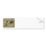 Australian Kelpie with sheep 9P21D-331 Bumper Sticker