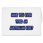 Australian Kiss..Like French Kiss, but Down Under Greeting Cards
