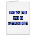 Australian Kiss..Like French Kiss, but Down Under Card