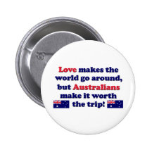 Australian Love Makes Button