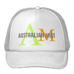 Australian Mist Monogram Design Mesh Hat