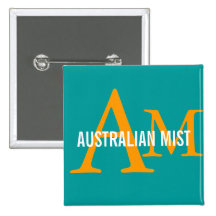 Australian Mist Monogram Design Pin
