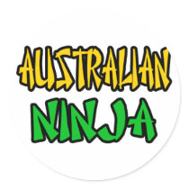 Australian Ninja stickers by Australian_Pride Australian Ninja stickers