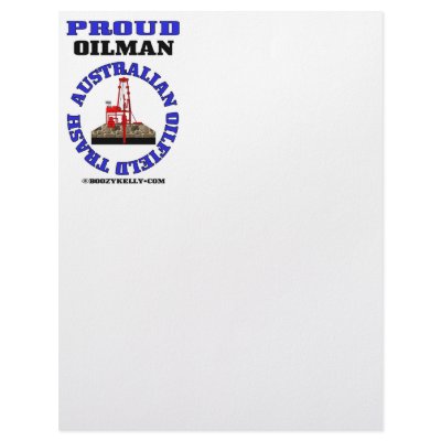 Australian Oil Field Trash,Letterhead,Oil,Rig,Gas by boozykelly