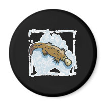australian platypus design fridge magnet