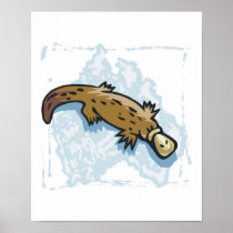 australian platypus design posters