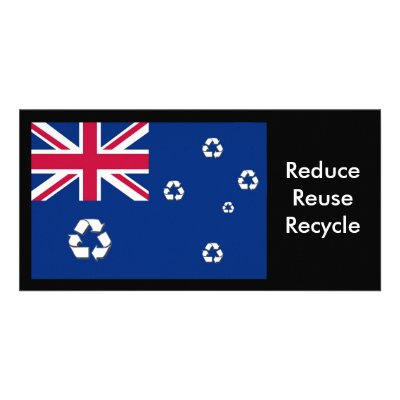 Australian recycle flag Photo card by GDdesigns