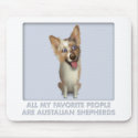 Australian Red Merle Shepherd Favorite mousepad