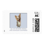 Australian Red Merle Shepherd Favorite Postage