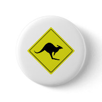 australian roadsign kangaroo australia pin