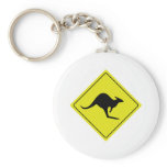 australian roadsign kangaroo australia key chains