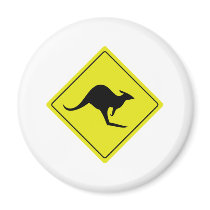 australian roadsign kangaroo australia magnet