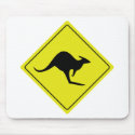 australian roadsign kangaroo australia mousepads by Tomaniac australian roadsign kangaroo australia mousepads