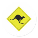 australian roadsign kangaroo australia stickers by Tomaniac australian roadsign kangaroo australia stickers