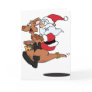 Australian Santa riding a Christmas kangaroo