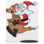 Australian Santa riding a Christmas kangaroo