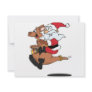 Australian Santa riding a Christmas kangaroo