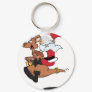 Australian Santa riding a Christmas kangaroo