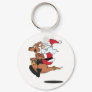 Australian Santa riding a Christmas kangaroo