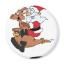 Australian Santa riding a Christmas kangaroo