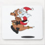 Australian Santa riding a Christmas kangaroo