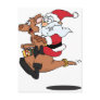 Australian Santa riding a Christmas kangaroo