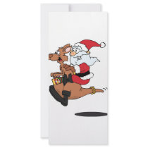 Australian Santa riding a Christmas kangaroo rack cards by Dennis_Holmes Australian Santa riding a Christmas kangaroo rack cards