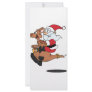 Australian Santa riding a Christmas kangaroo