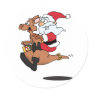 Australian Santa riding a Christmas kangaroo