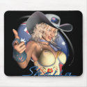 Australian Sexy Cowgirl Pinup Art Mousepad Sheila by sexyshirts2 Australian Sexy Cowgirl Pinup Art Mousepad Sheila