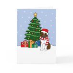 Australian Shepherd and Christmas Tree Greeting Cards