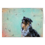 Australian Shepherd Artistic Photo Greeting Card cards