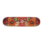 Australian Shepherd ~ Autumn Floral Motiff Skate Deck