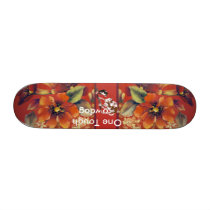 Australian Shepherd ~ Autumn Floral Motiff Skate Deck