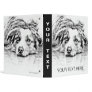 AUSTRALIAN SHEPHERD 3 RING BINDERS
