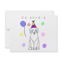 Australian Shepherd Blue Celebrate Invites