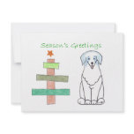 Australian Shepherd Blue Stick Tree Invitations